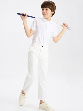 DEVOROPA Youth Boys Golf Pants with quick-dry breathable fabric to stay cool during practice.