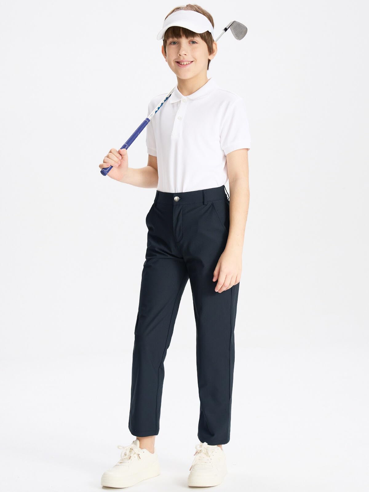 DEVOROPA pants with side pocket ideal for tees and cards during rounds