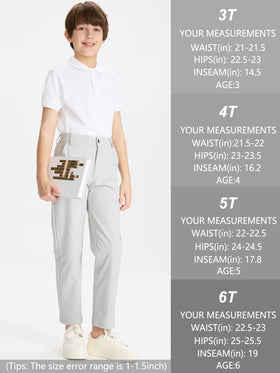 DEVOROPA Youth Boys Golf Pants Straight Leg for versatile wear.