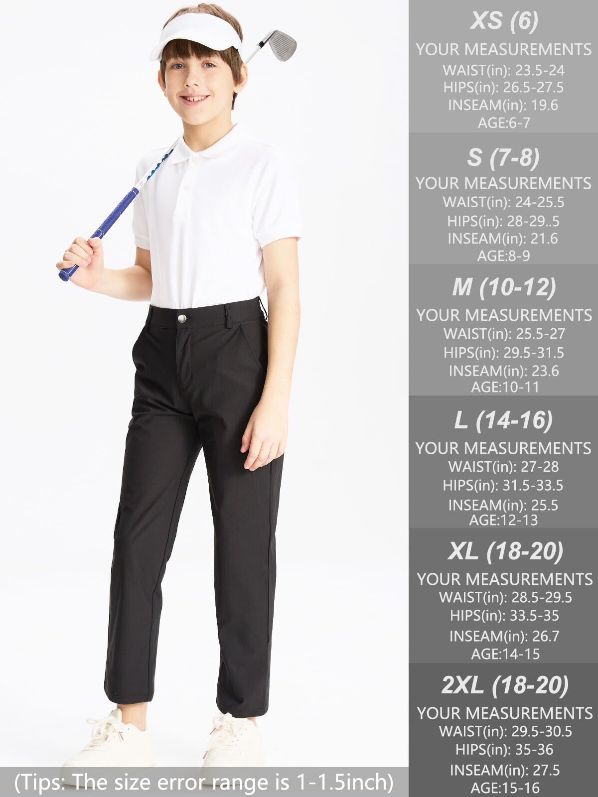 DEVOROPA straight-leg design suited for golf and daily wear.
