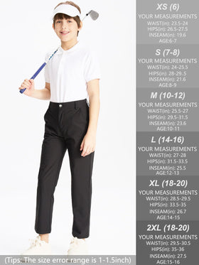DEVOROPA youth golf pants straight leg designed for versatile everyday use.