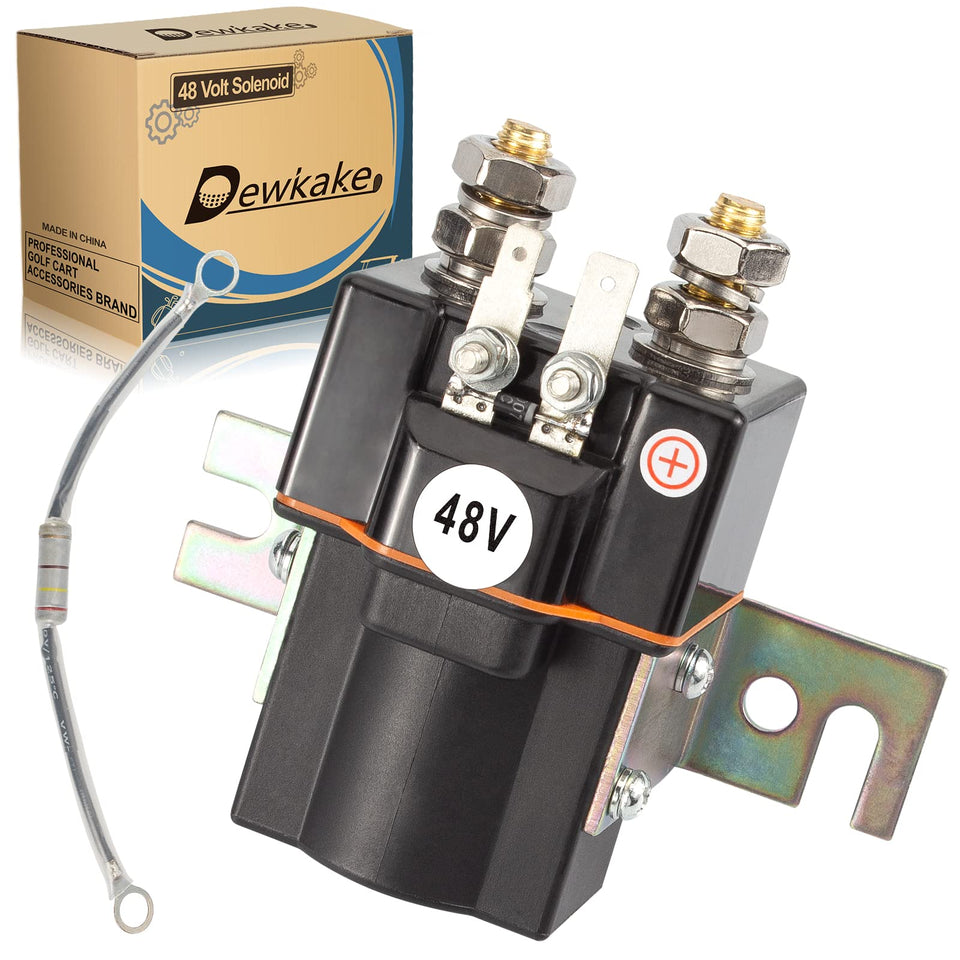 Dewkake Club Car 48V four-terminal solenoid coil for DS and Precedent carts, compatible replacement