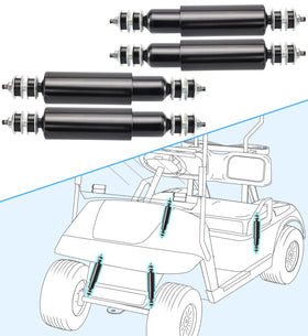Dewkake EZGO TXT rear shock absorber reduces rebound for comfort