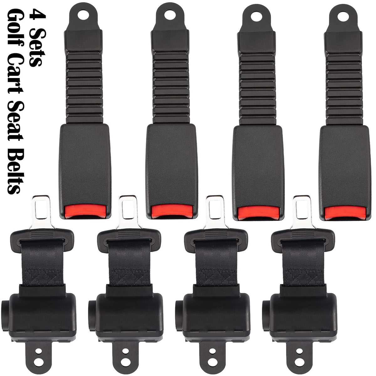 Dewkake belts include buckles and screws for straightforward mounting