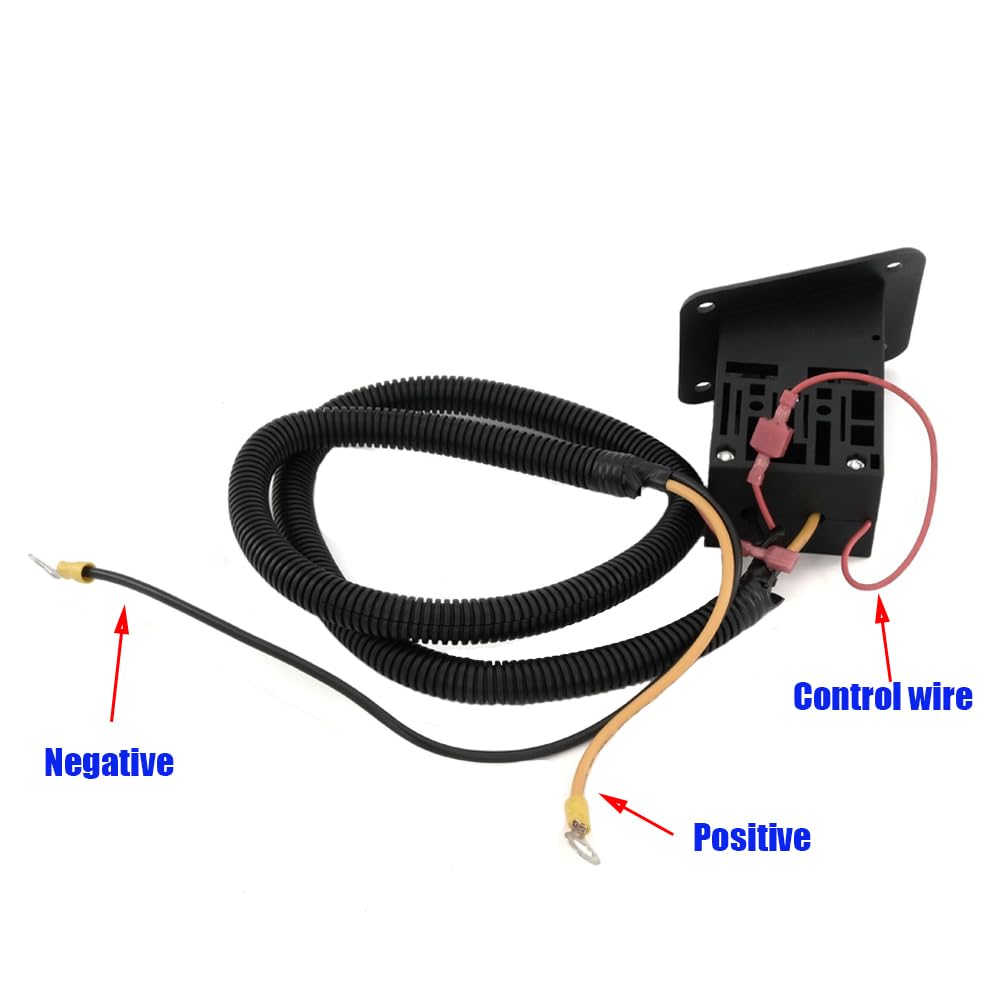 DFuerdivn Powerwise Receptacle harness close-up showing secure wiring for 36V EZGO