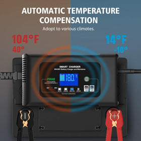 Dght smart charging display indicating voltage and mode for informed use