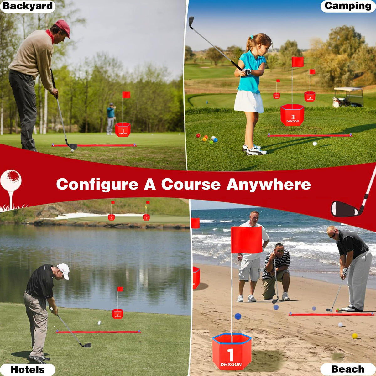 DHXGON Backyard Golf Game pickleballs for casual play with family