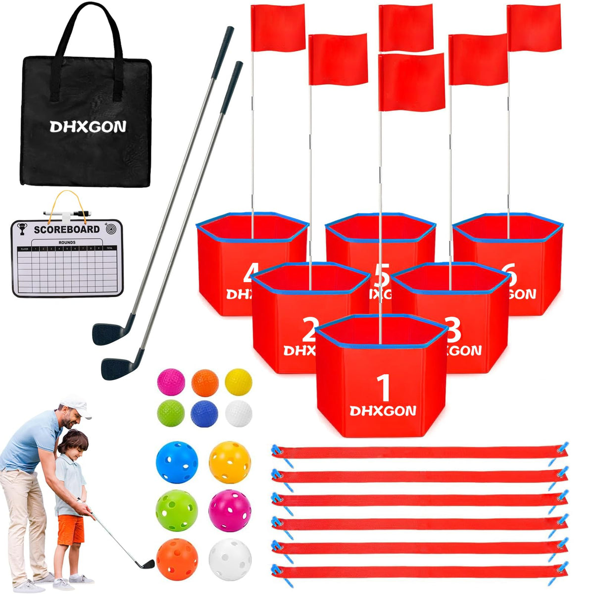DHXGON backyard golf game set for family outdoor fun