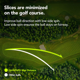 Diawings Max Distance ball logo close-up highlighting quality finish