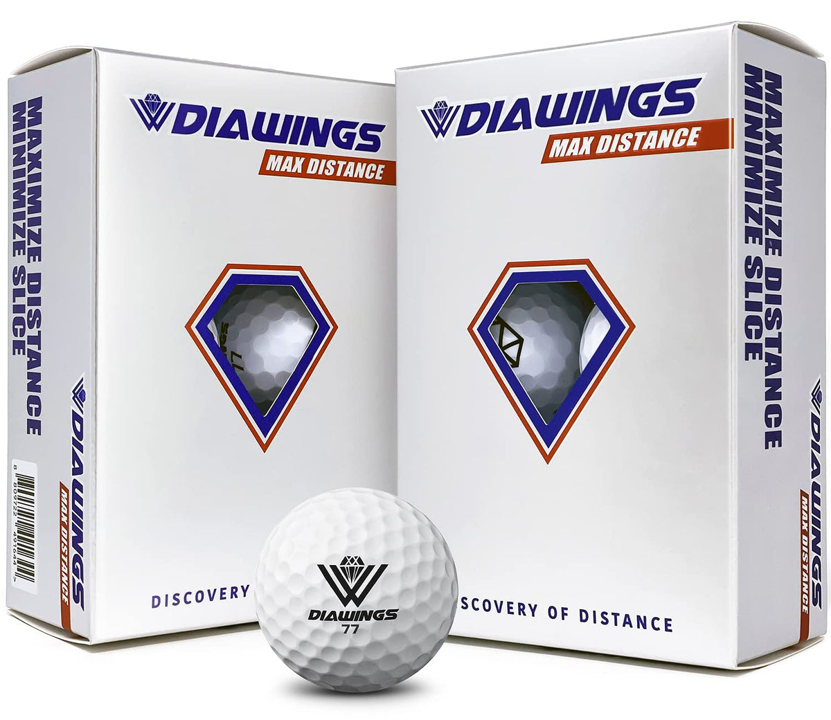 Diawings Max Distance front packaging image highlights a compact six-pack for easy carry and gifting.