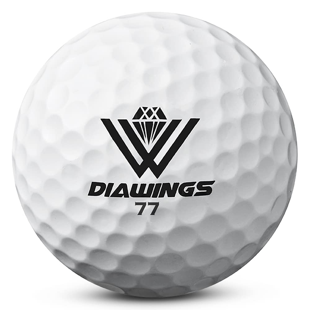 Diawings Max Distance ball in flight demonstrates straight, controlled trajectory for slower swing speeds.