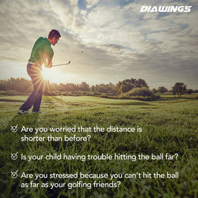 Diawings straight-flight-technology supports consistent distance on slower swings.