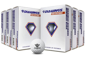 Diawings W Max Distance ball front packaging showing portable set for easy transport.