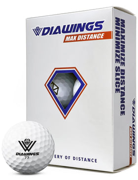 Diawings W Max Distance ball front view highlighting design for easy distance