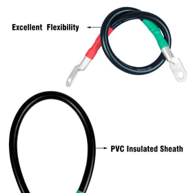 Digi Marker heavy-duty 4AWG cables suited for EZGO golf cart power needs.