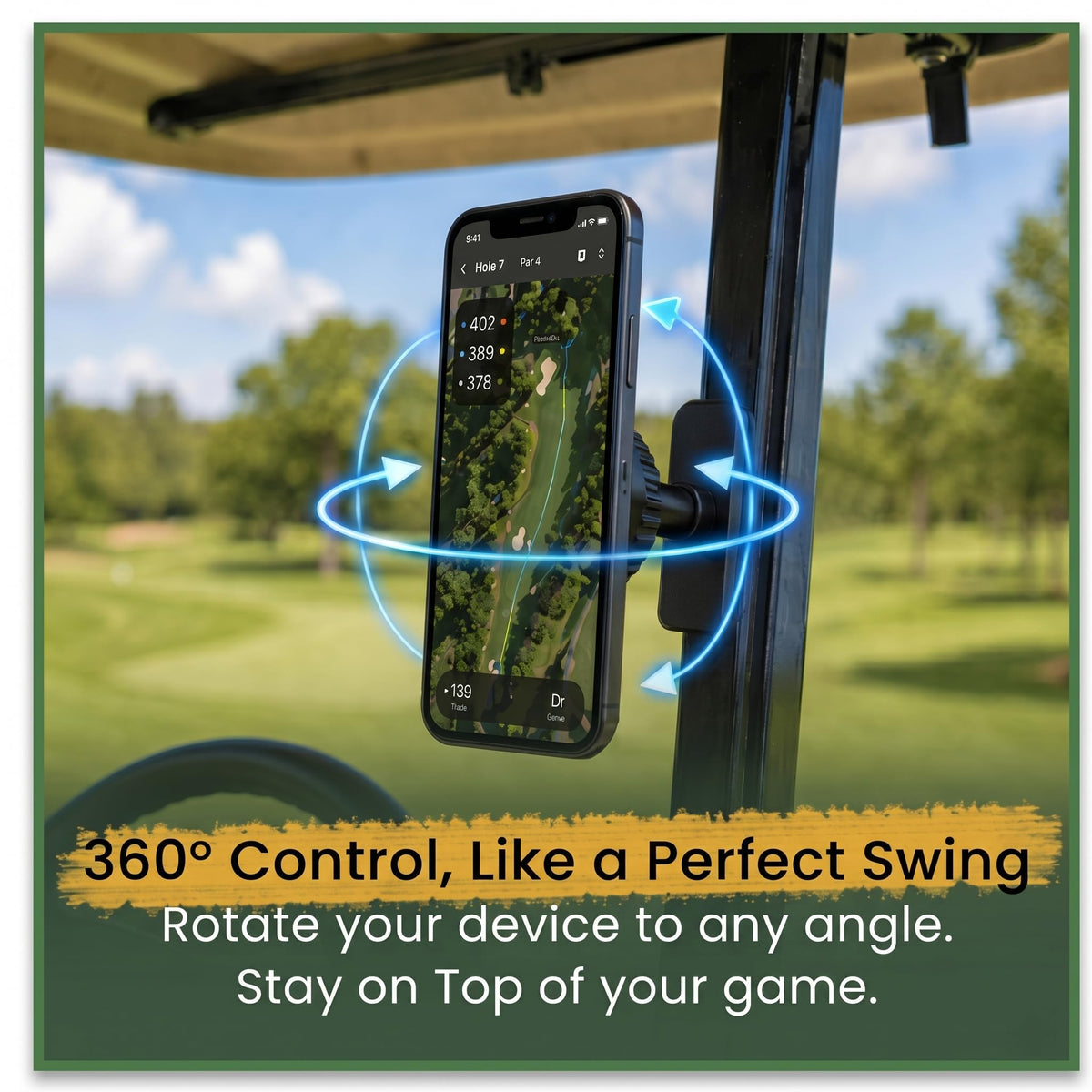 DIREKTIC MagGrip Pro secures device with a strong magnetic grip during a round