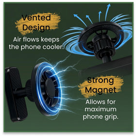 DIREKTIC MagGrip Pro MagSafe compatibility for iPhone on the cart