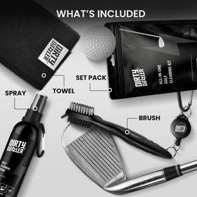Dirty Dazzler kit shown as a great gift for golf enthusiasts
