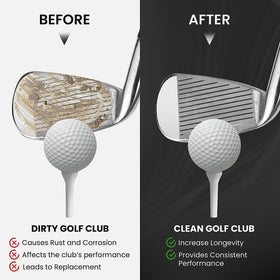 Dirty Dazzler golf cleaning spray guards against buildup and corrosion