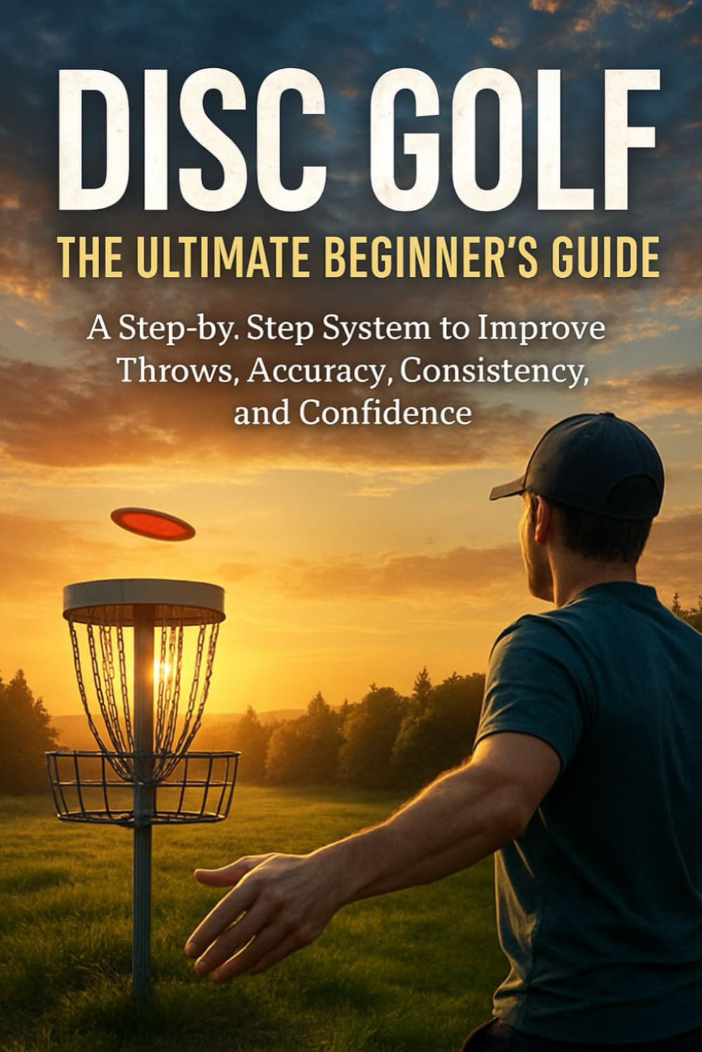 Disc Golf Beginner’s Guide cover image showing simple steps to improve throws and confidence