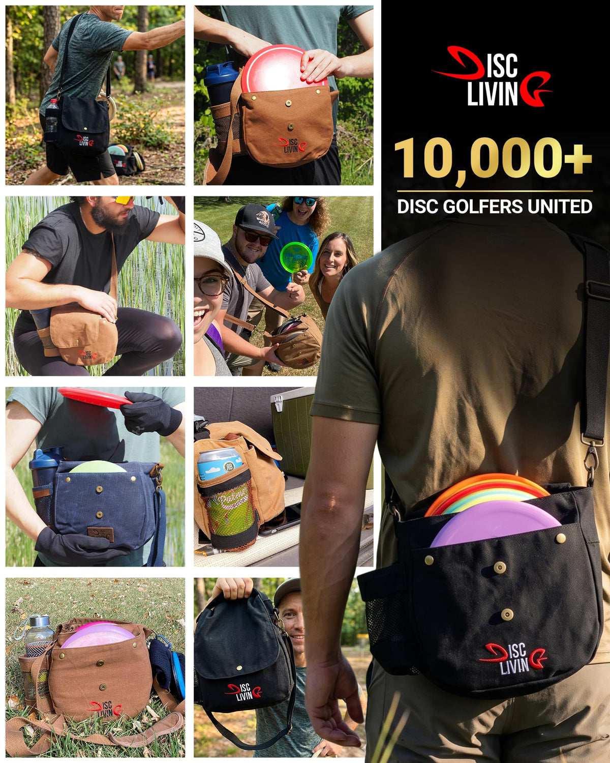 Disc Living blue bag designed for casual rounds
