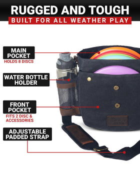 Disc Living The ORIGINAL bag pocket access enables quick disc retrieval.