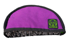 Disc Raptor microfiber towel interior close-up for fast moisture and dirt removal on muddy rounds.