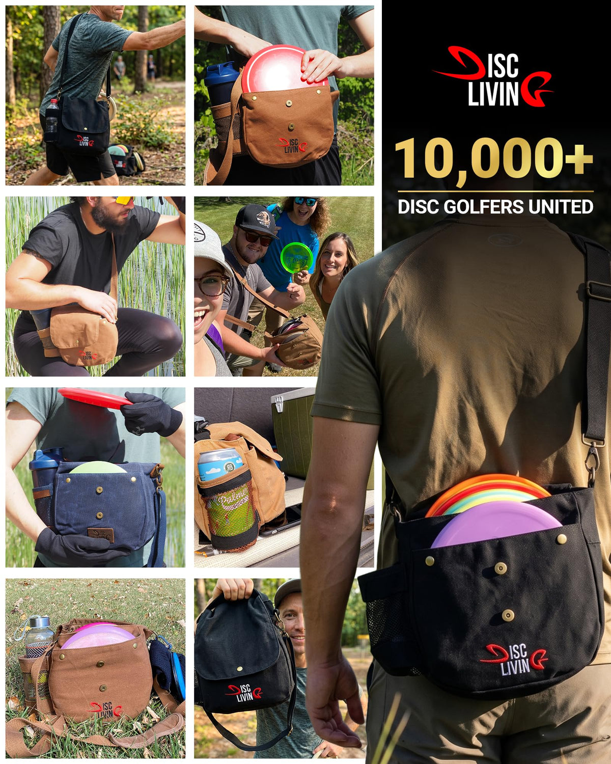 Disc Living reinforced stitching on high-stress areas ensures long-term use.
