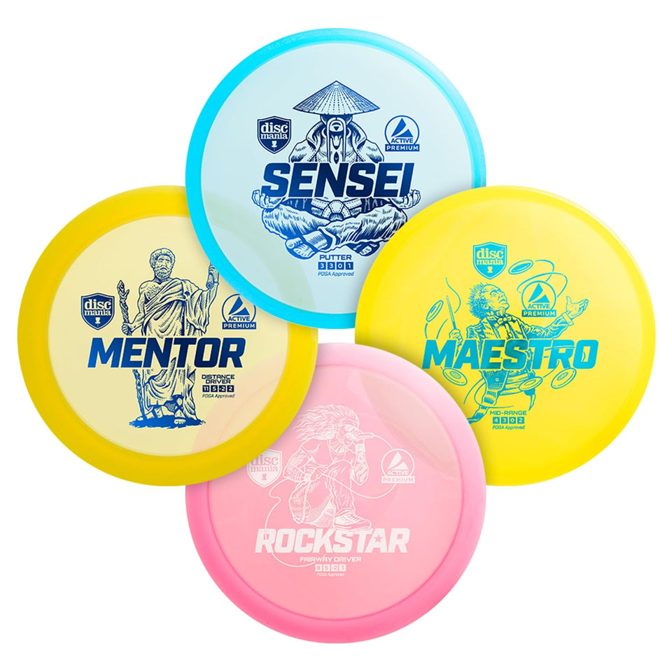 Discmania 4-disc beginner set package for new players learning the basics