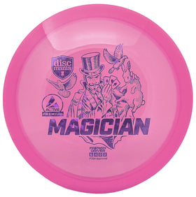 Discmania Magician executing a controlled hyzer line