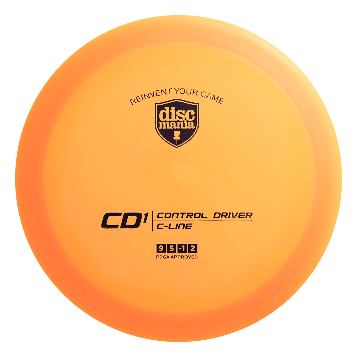 Discmania C-Line CD1 orange, stable flight for precise drives in windy conditions.