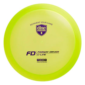Discmania C-Line FD in yellow demonstrates straight flight and reliable control on fairway drives