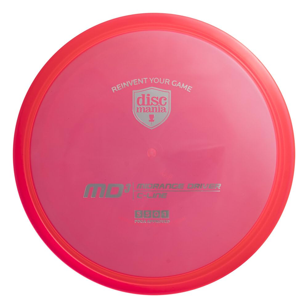 Discmania C-Line MD3 midrange red in premium plastic for reliable flights.