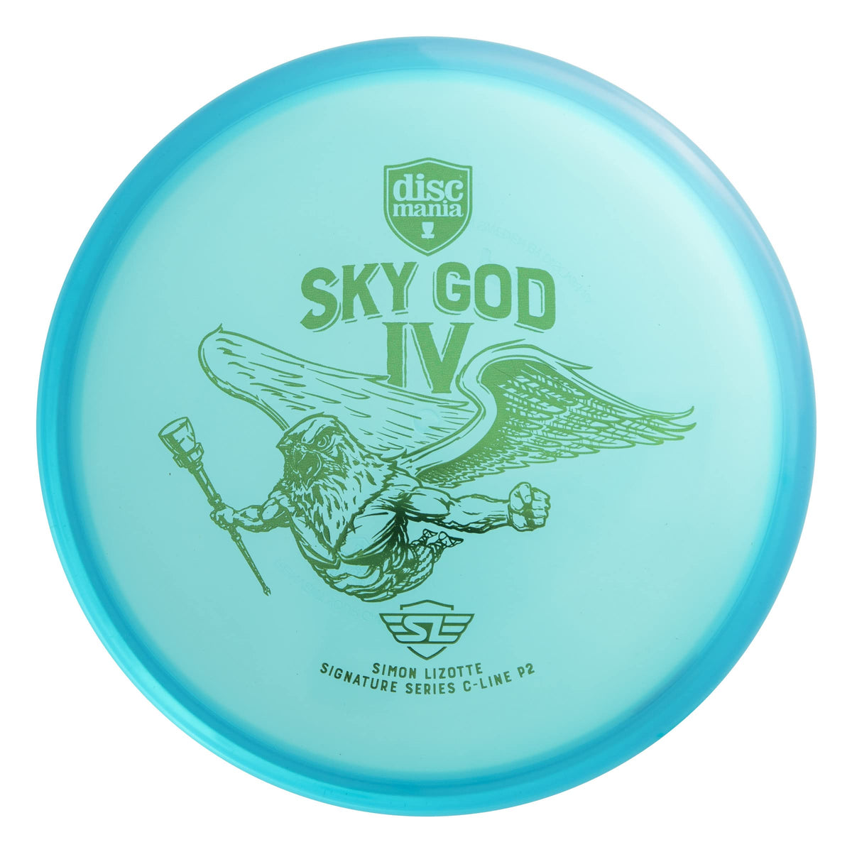 Discmania C-Line P2 Sky God 4 putter flight profile illustrates stable, accurate putts