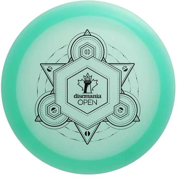 Discmania Color Glow FD3 Open disc in flight demonstrates controlled power drives.