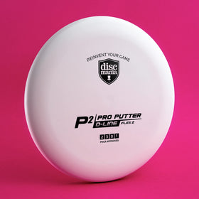 Discmania P2 Flex 2 yellow for right-handed players with comfortable grip.