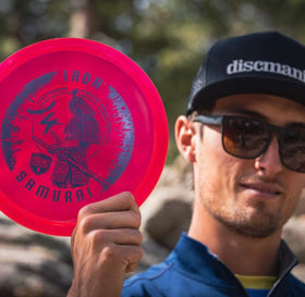 Discmania Eagle McMahon Iron Samurai 4 MD3 grip closeup for comfortable throws