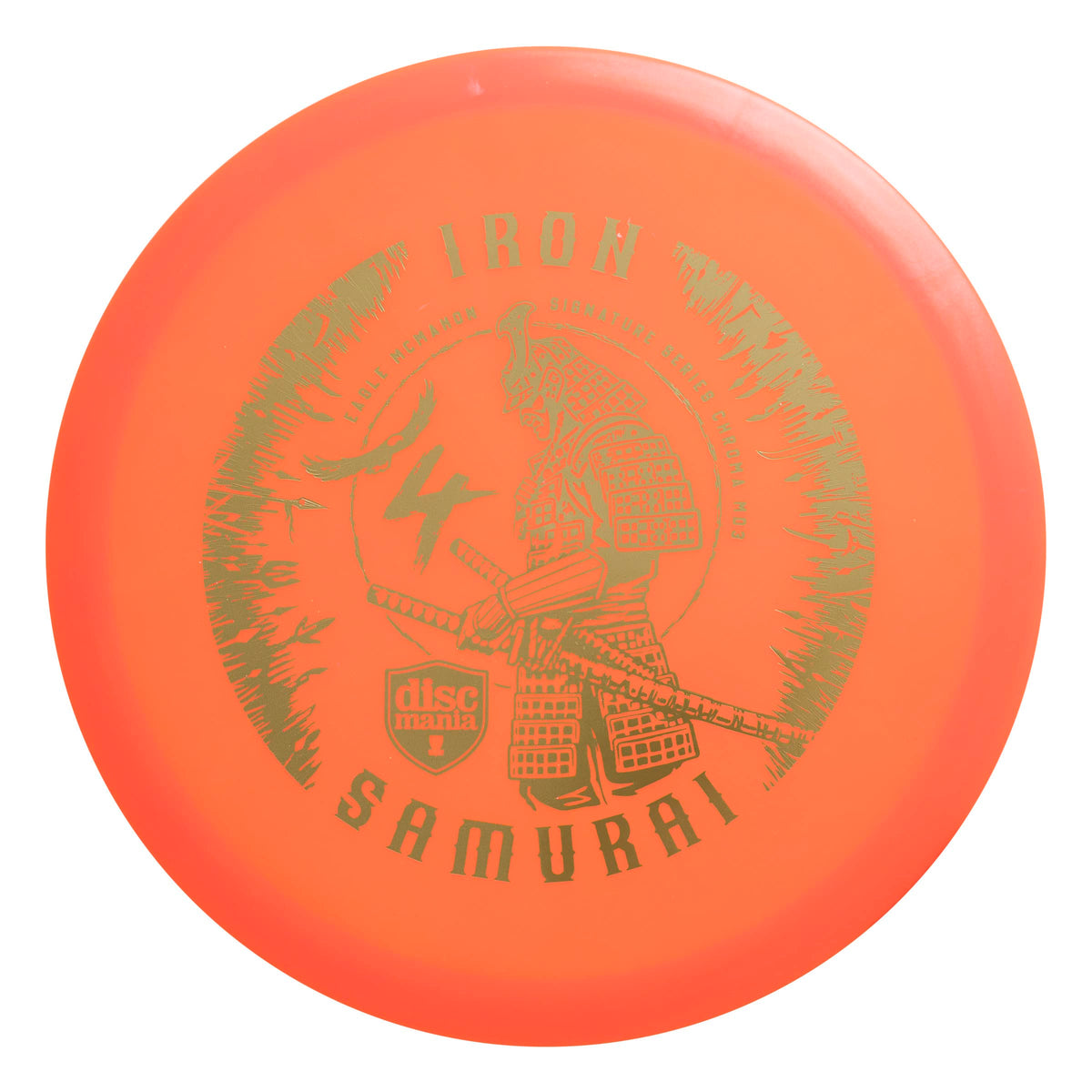 Discmania Eagle McMahon Iron Samurai 4 MD3 texture closeup with premium Chromа plastic grip