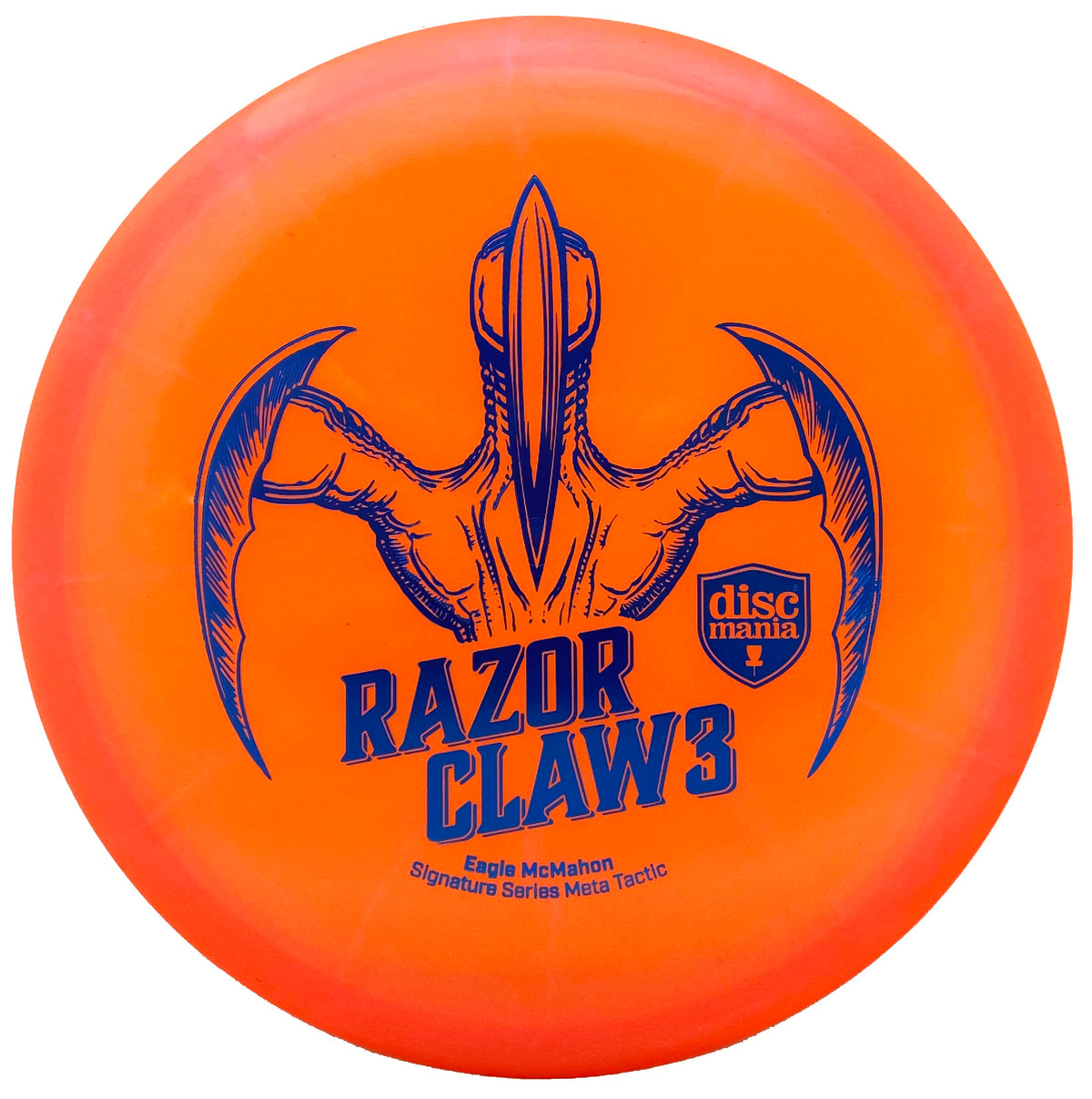 Discmania Eagle McMahon Meta Tactic Razor Claw 3 in hand throw demonstrates reliable approach control.