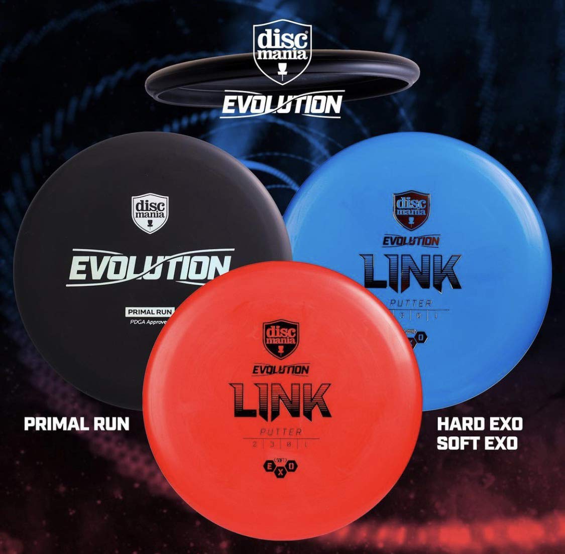 Discmania Evolution Exo Soft Link close up on the big bead for grip and control.