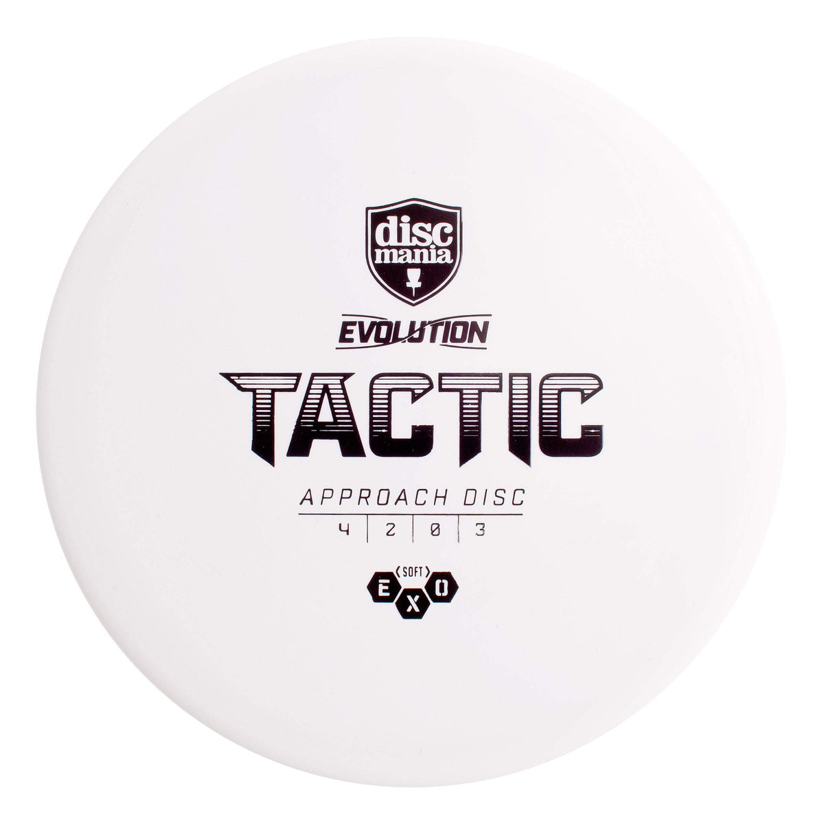 Discmania Evolution Exo Soft Tactic putter delivers smooth glide for long approaches.