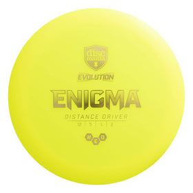 Discmania Enigma in flight showing early turn and stable finish for control