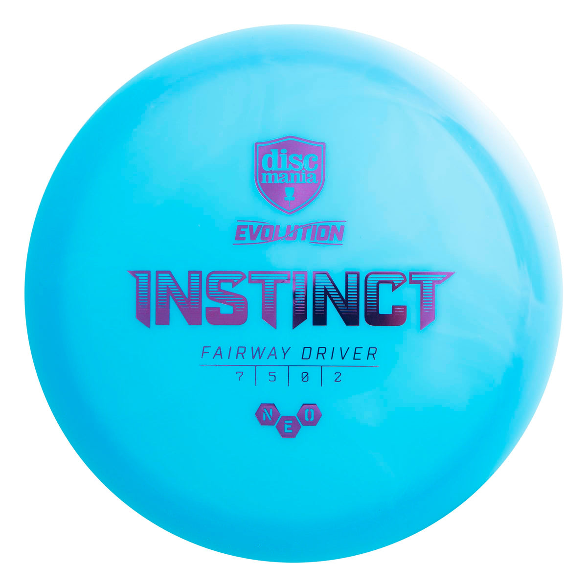 Discmania Evolution NEO Instinct flight image highlighting control and stability for precise fairway drives.