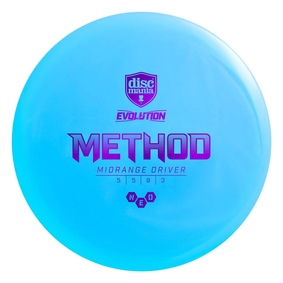 Discmania Evolution Neo Method overstable midrange with steady control for forehands.