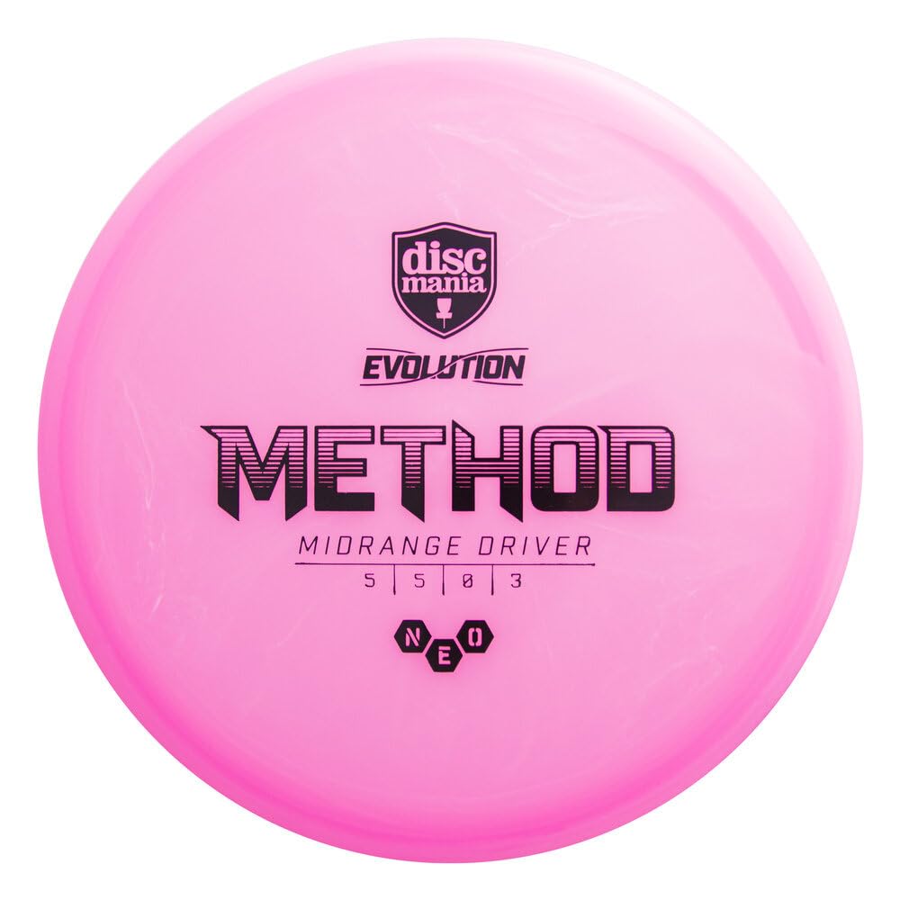 Discmania Evolution Neo Method pink hand release for forehand and backhand control.