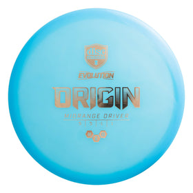 Discmania Evolution Neo Origin midrange front view showing compact size for turnover accuracy.