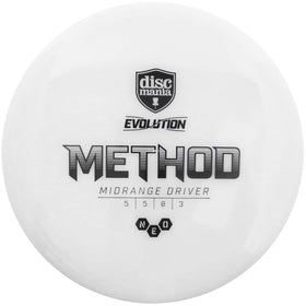 Discmania Evolution Neo plastic grip; durable and tacky for consistent throws.