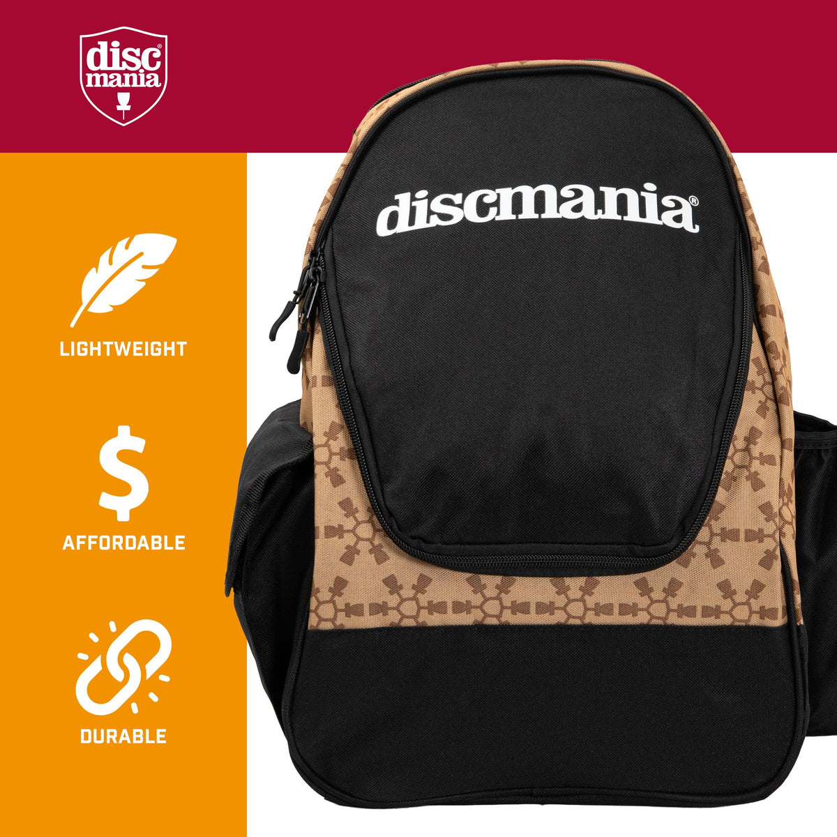 Discmania Fanatic Go top pocket with two putters for quick access