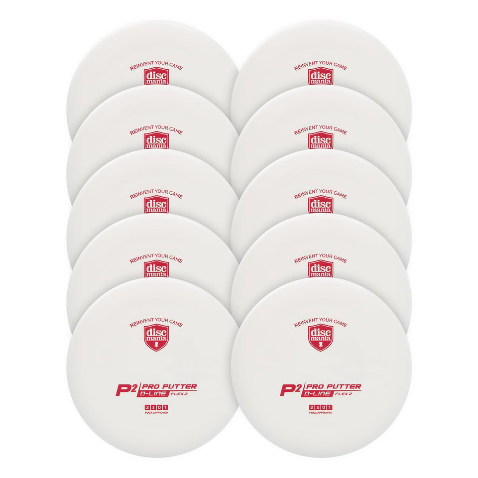 Discmania Flex 2 D-Line putter pack for practice putting and consistent flight.