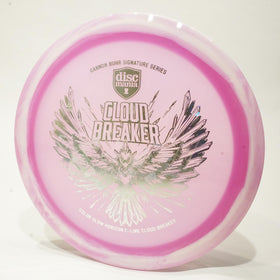 Discmania Horizon Cloud Breaker red dusk photo for high visibility on dusk rounds